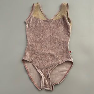 Yumiko velvet masha mesh leotard adult xs